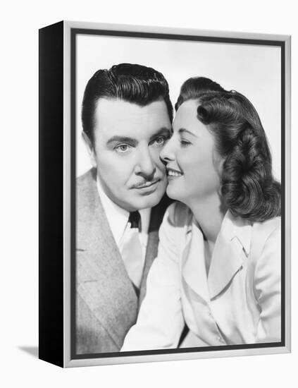 The Gay Sisters, from Left: George Brent, Barbara Stanwyck, 1942-null-Framed Stretched Canvas
