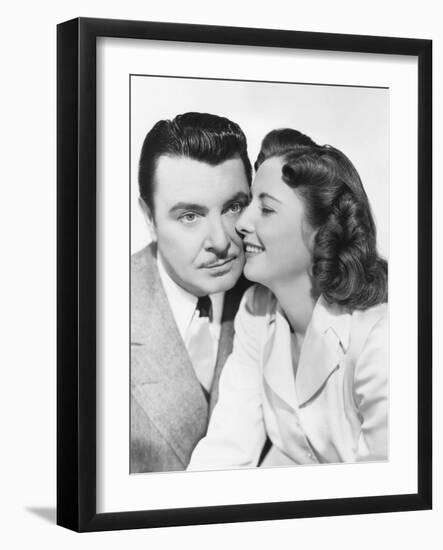 The Gay Sisters, from Left: George Brent, Barbara Stanwyck, 1942-null-Framed Photo