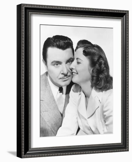 The Gay Sisters, from Left: George Brent, Barbara Stanwyck, 1942-null-Framed Photo