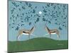 The Gazelles Greeting-Susan Henke Fine Art-Mounted Giclee Print