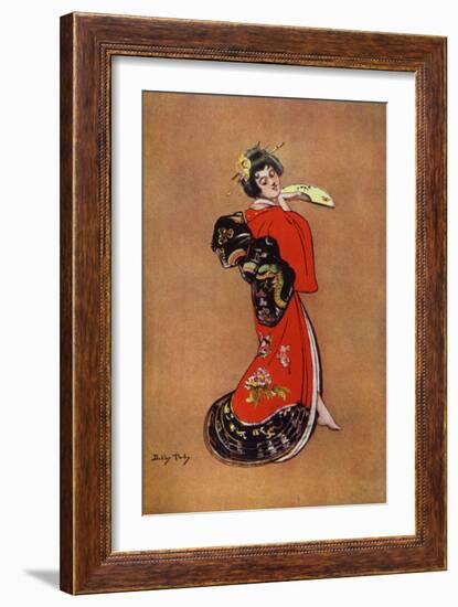 The Geisha, Design for a Poster (Colour Litho)-Dudley Hardy-Framed Giclee Print