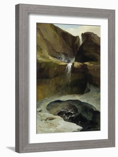 The Geltenbachfall in Winter, 1778-Caspar Wolf-Framed Giclee Print