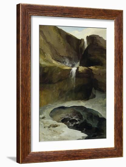 The Geltenbachfall in Winter, 1778-Caspar Wolf-Framed Giclee Print