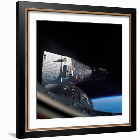 The Gemini 7 Spacecraft in Earth Orbit-Stocktrek Images-Framed Photographic Print