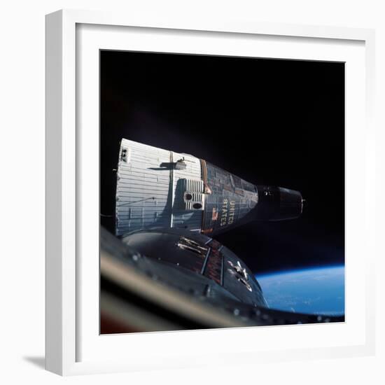 The Gemini 7 Spacecraft in Earth Orbit-Stocktrek Images-Framed Photographic Print