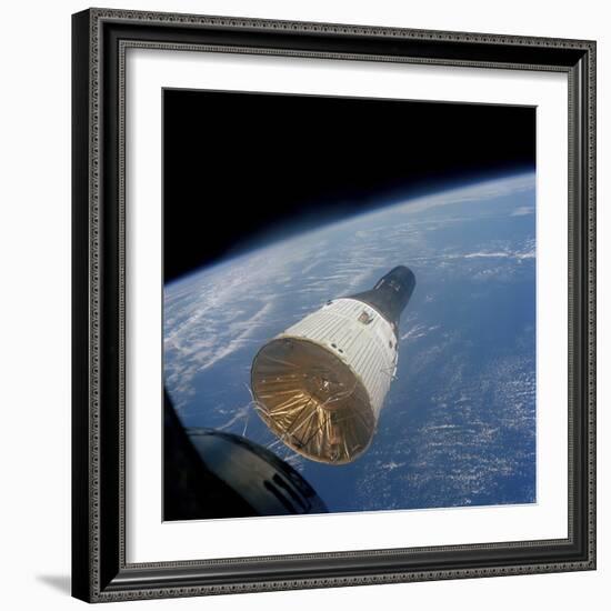 The Gemini-Titan 7 Spacecraft in Earth Orbit-Stocktrek Images-Framed Photographic Print