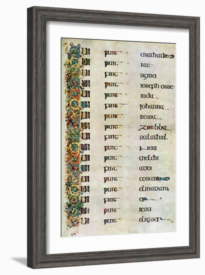 The Genealogy of Christ, 800 Ad-null-Framed Giclee Print