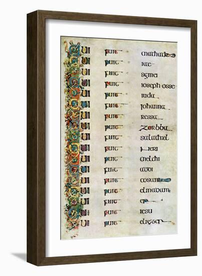 The Genealogy of Christ, 800 Ad-null-Framed Giclee Print