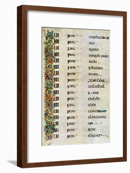 The Genealogy of Christ, 800 Ad-null-Framed Giclee Print