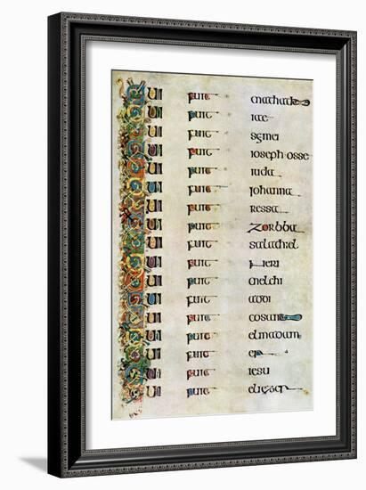 The Genealogy of Christ, 800 Ad-null-Framed Giclee Print