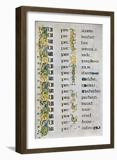 The Genealogy of Christ, 800 Ad-null-Framed Giclee Print