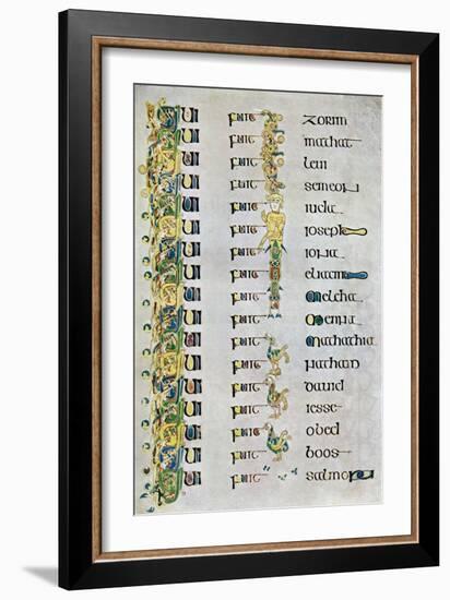 The Genealogy of Christ, 800 Ad-null-Framed Giclee Print