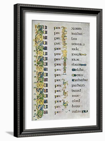 The Genealogy of Christ, 800 Ad-null-Framed Giclee Print