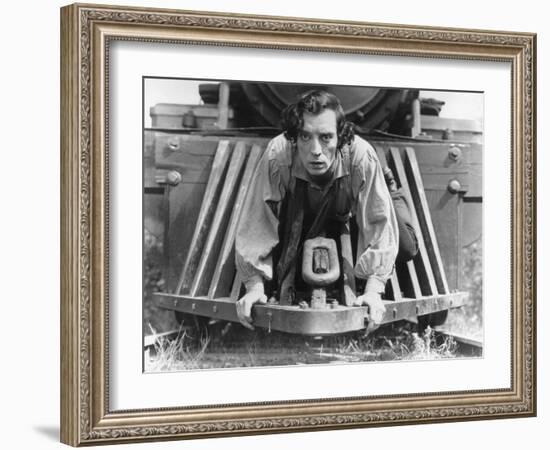 The General, Buster Keaton, 1927, Train-null-Framed Photo