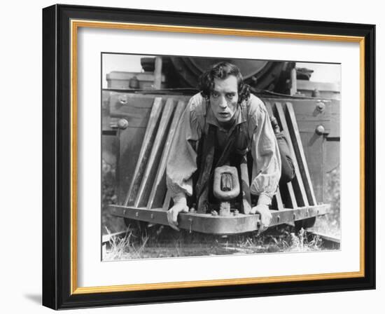 The General, Buster Keaton, 1927, Train-null-Framed Photo