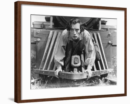 The General, Buster Keaton, 1927, Train-null-Framed Photo