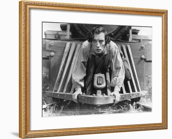 The General, Buster Keaton, 1927, Train-null-Framed Photo