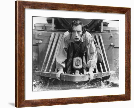 The General, Buster Keaton, 1927, Train-null-Framed Photo