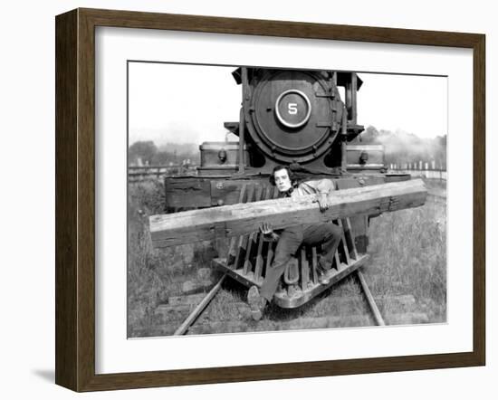 The General, Buster Keaton, 1927-null-Framed Photo