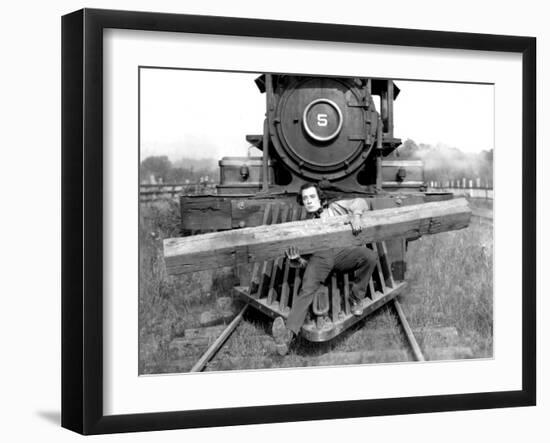 The General, Buster Keaton, 1927-null-Framed Photo