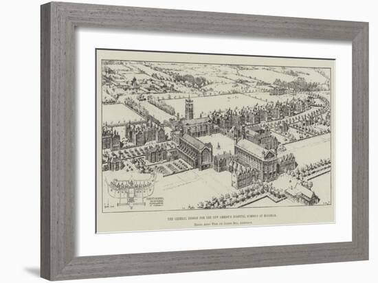 The General Design for the New Christ's Hospital Schools at Horsham-null-Framed Giclee Print