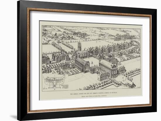 The General Design for the New Christ's Hospital Schools at Horsham-null-Framed Giclee Print