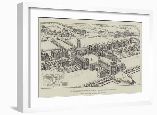 The General Design for the New Christ's Hospital Schools at Horsham-null-Framed Giclee Print