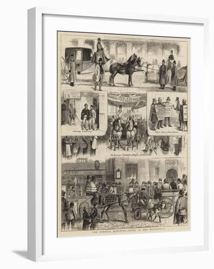 The General Election, Notes in the Metropolis-William Ralston-Framed Giclee Print