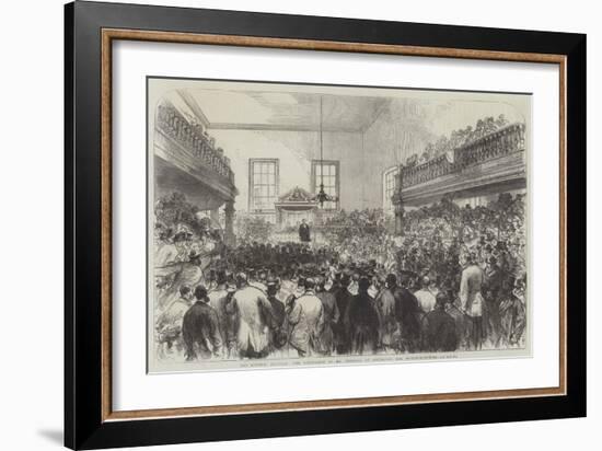 The General Election, the Nomination of Mr Disraeli, at Aylesbury, for Buckinghamshire-Charles Robinson-Framed Giclee Print