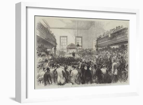 The General Election, the Nomination of Mr Disraeli, at Aylesbury, for Buckinghamshire-Charles Robinson-Framed Giclee Print