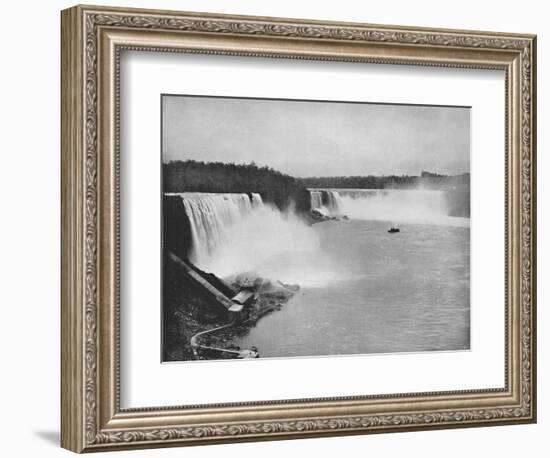 'The General Outline of Niagara', 19th century-Unknown-Framed Photographic Print