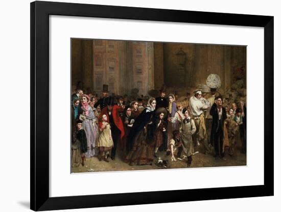 The General Post Office, One Minute to Six: 1860-George Elgar Hicks-Framed Premium Giclee Print