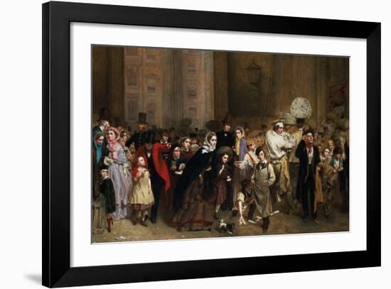 The General Post Office, One Minute to Six: 1860-George Elgar Hicks-Framed Premium Giclee Print