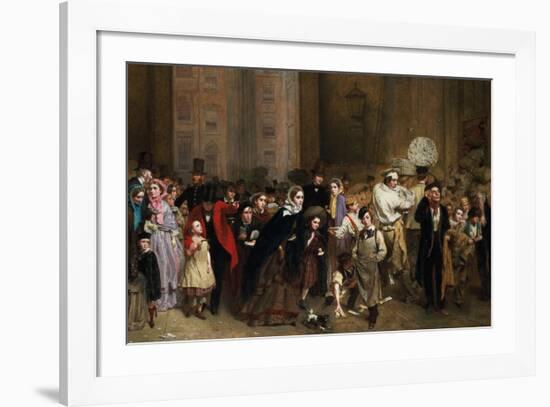 The General Post Office, One Minute to Six: 1860-George Elgar Hicks-Framed Premium Giclee Print