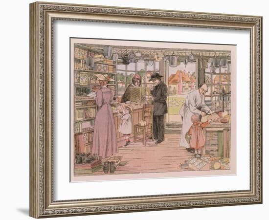 The General Store, from "The Book of Shops," 1899-Francis Donkin Bedford-Framed Giclee Print