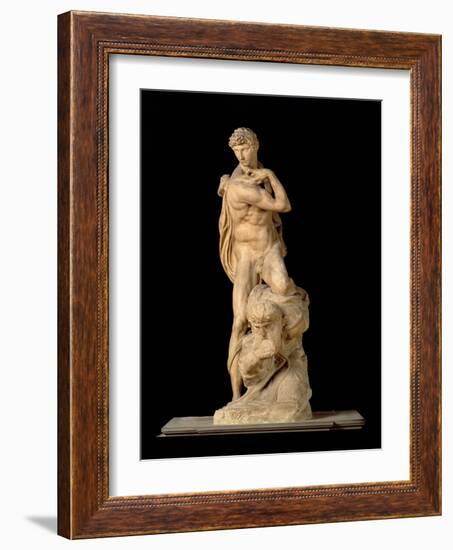 The Genius of Victory, 1532-34-Michelangelo Buonarroti-Framed Giclee Print