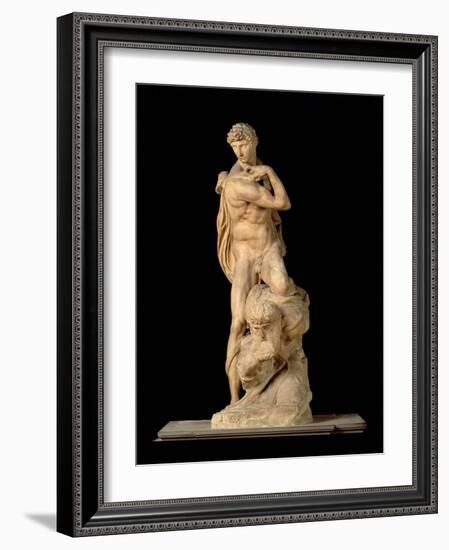 The Genius of Victory, 1532-34-Michelangelo Buonarroti-Framed Giclee Print