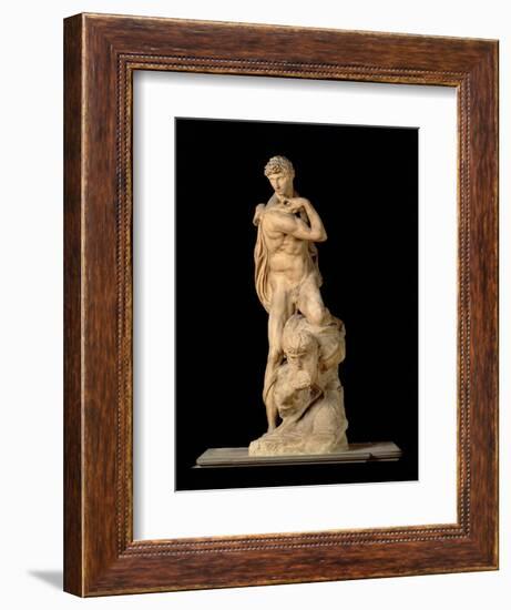 The Genius of Victory, 1532-34-Michelangelo Buonarroti-Framed Giclee Print