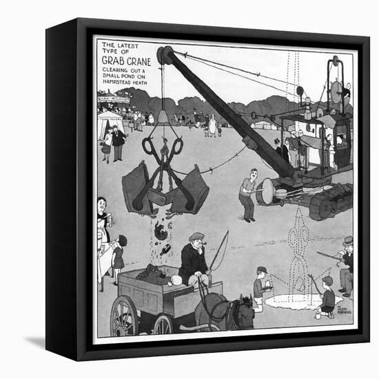 The Gentle Art of Excavating-William Heath Robinson-Framed Stretched Canvas