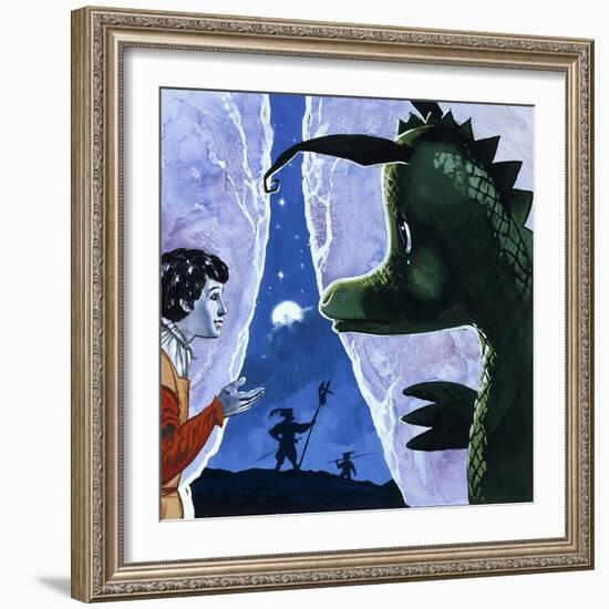 The Gentle Dragon-Gerry Embleton-Framed Giclee Print