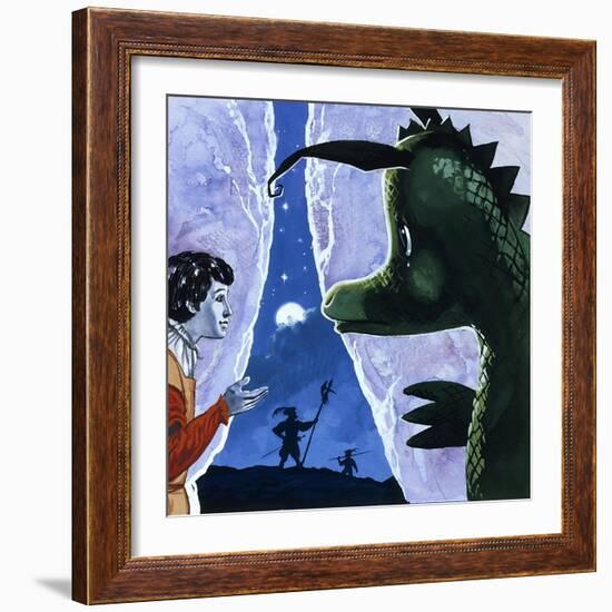 The Gentle Dragon-Gerry Embleton-Framed Giclee Print