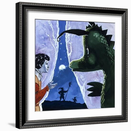 The Gentle Dragon-Gerry Embleton-Framed Giclee Print