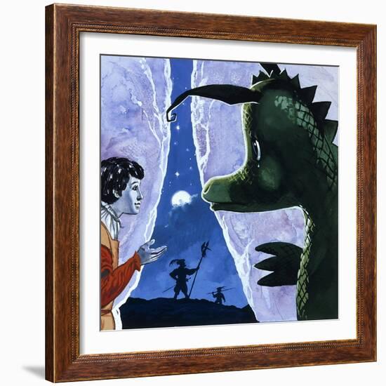 The Gentle Dragon-Gerry Embleton-Framed Giclee Print