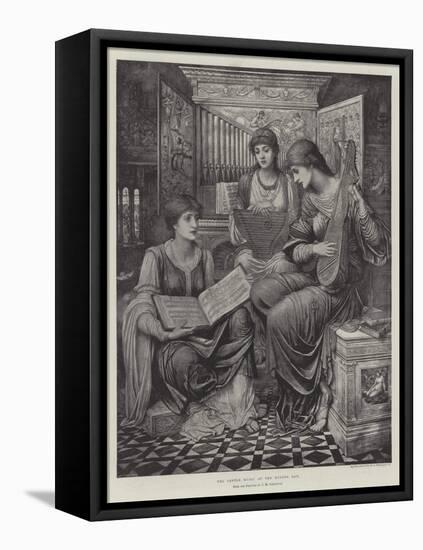 The Gentle Music of the Bygone Day-John Melhuish Strudwick-Framed Premier Image Canvas