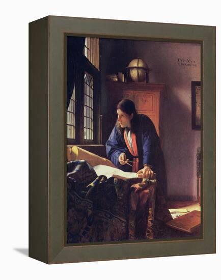 The Geographer, 1668-1669-Johannes Vermeer-Framed Premier Image Canvas