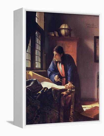 The Geographer, 1668-1669-Johannes Vermeer-Framed Premier Image Canvas