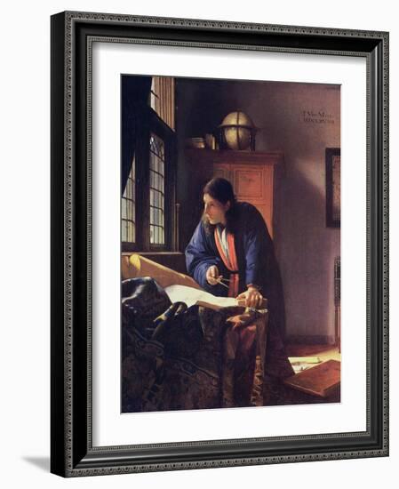 The Geographer, 1668-1669-Johannes Vermeer-Framed Giclee Print