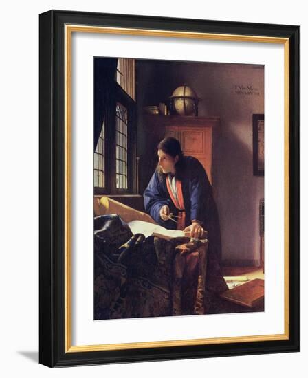 The Geographer, 1668-1669-Johannes Vermeer-Framed Giclee Print