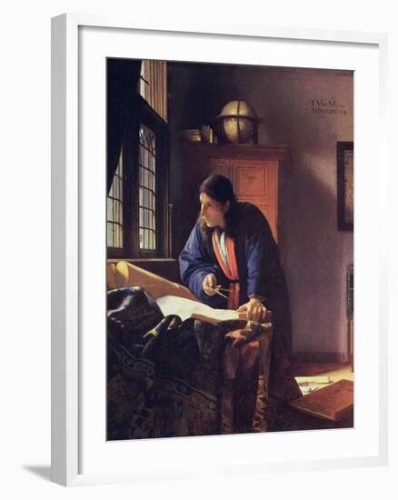 The Geographer, 1668-1669-Johannes Vermeer-Framed Giclee Print