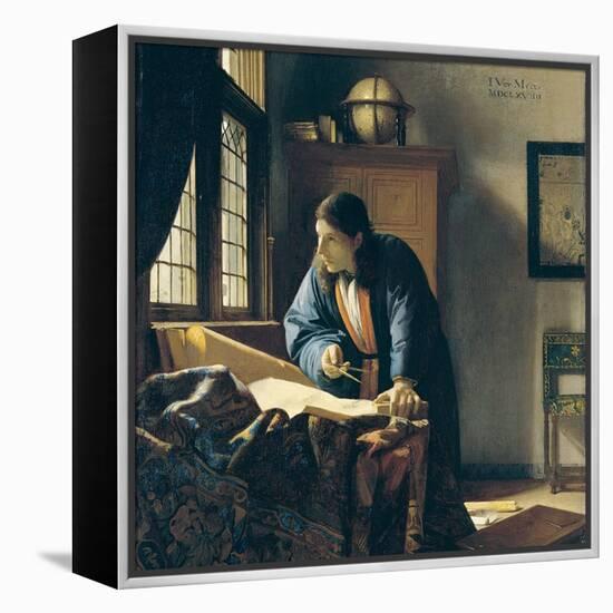 The Geographer-Johannes Vermeer-Framed Premier Image Canvas